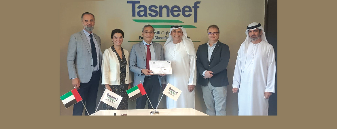 "Tasneef has thanked Andrea Di Bella for his support during his time in UAE as Marine Senior Director of RINA Middle East"
